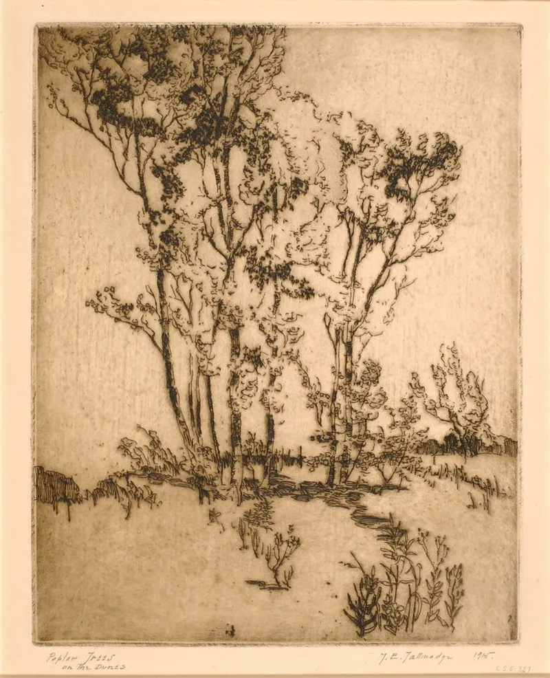 Poplar Trees Wall Art by Thomas Eddy Tallmadge - High-Resolution Digital Print