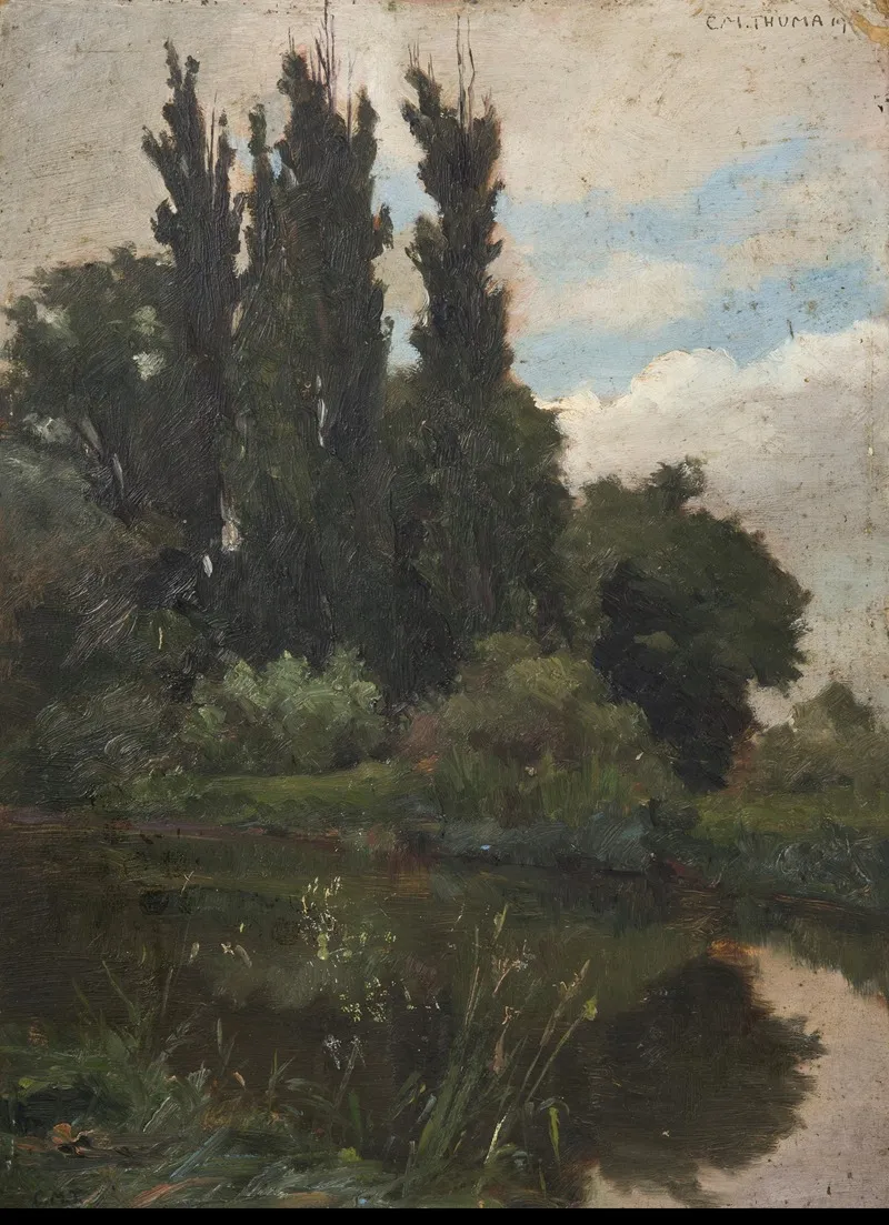 Poplars By The Water 2