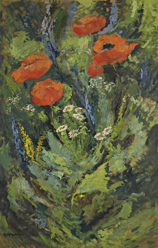 Poppies 3 Wall Art by Gustav Macoun - High-Resolution Digital Print