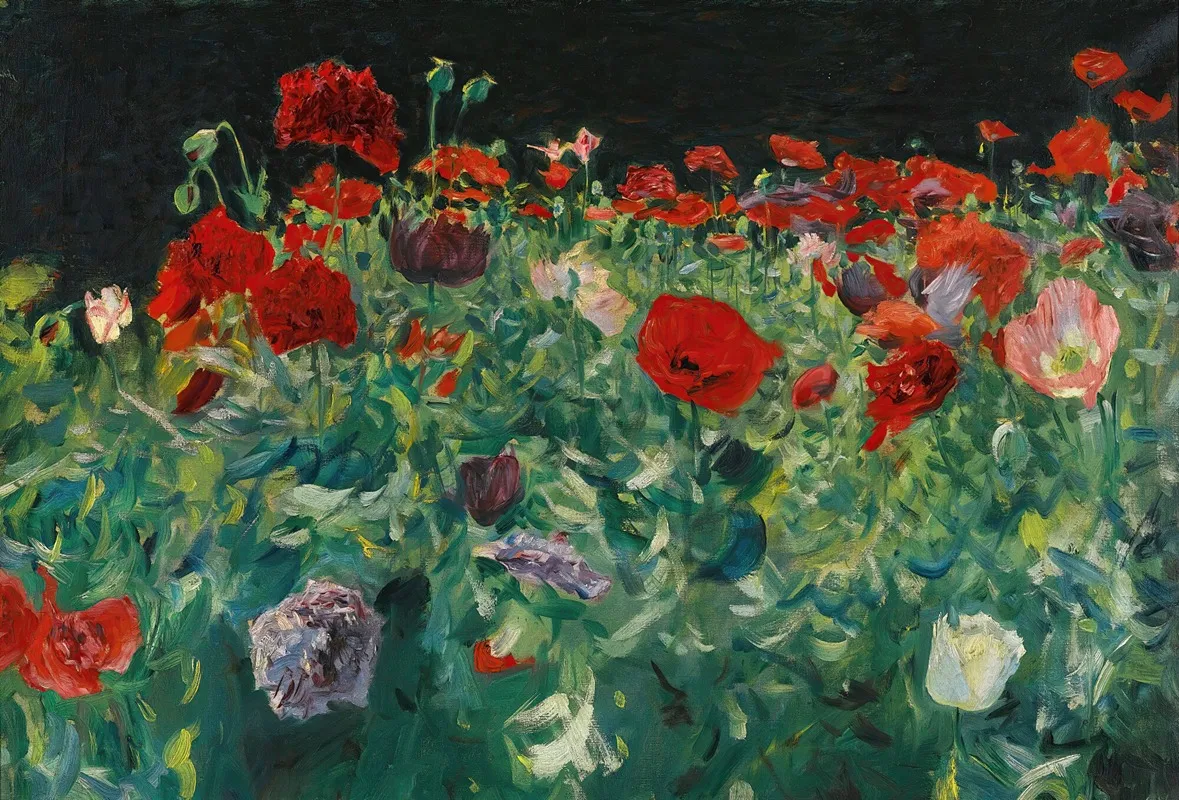 Poppies 4 Wall Art by John Singer Sargent - High-Resolution Digital Print