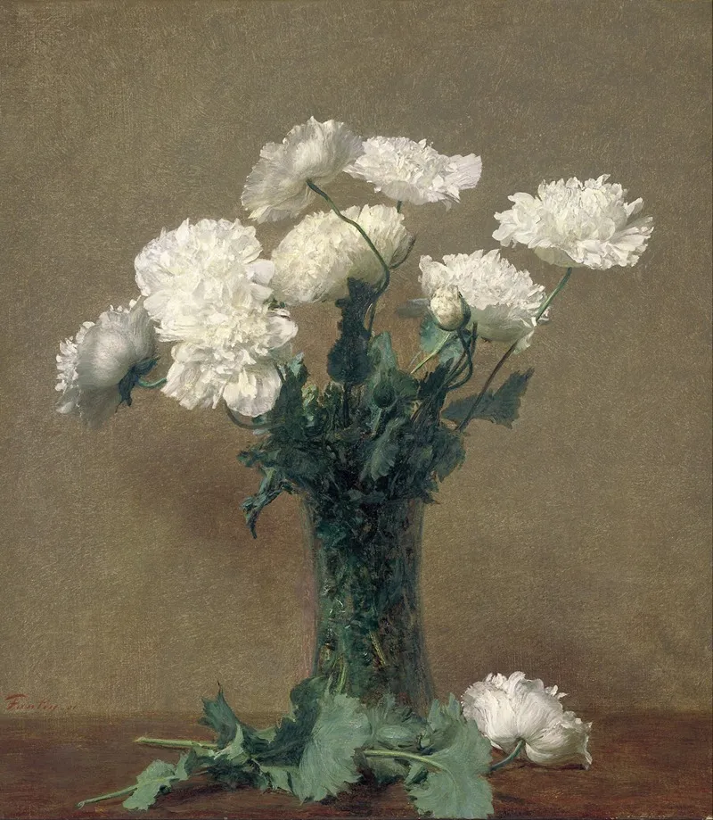 Poppies 5 Wall Art by Henri Fantin-Latour - High-Resolution Digital Print