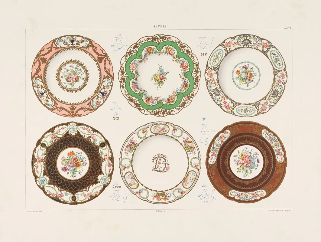 Porcelaine Tendre De Sevres 2 Wall Art by Edouard Garnier - High-Resolution Digital Print