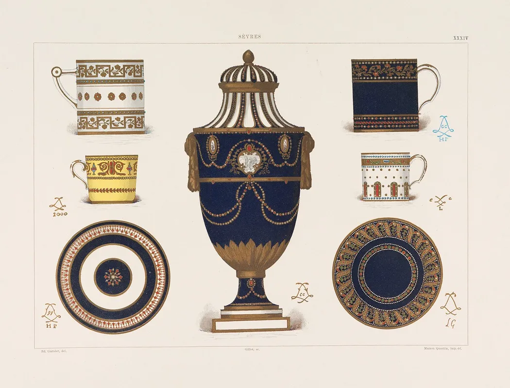 Porcelaine Tendre De Sevres 3 Wall Art by Edouard Garnier - High-Resolution Digital Print