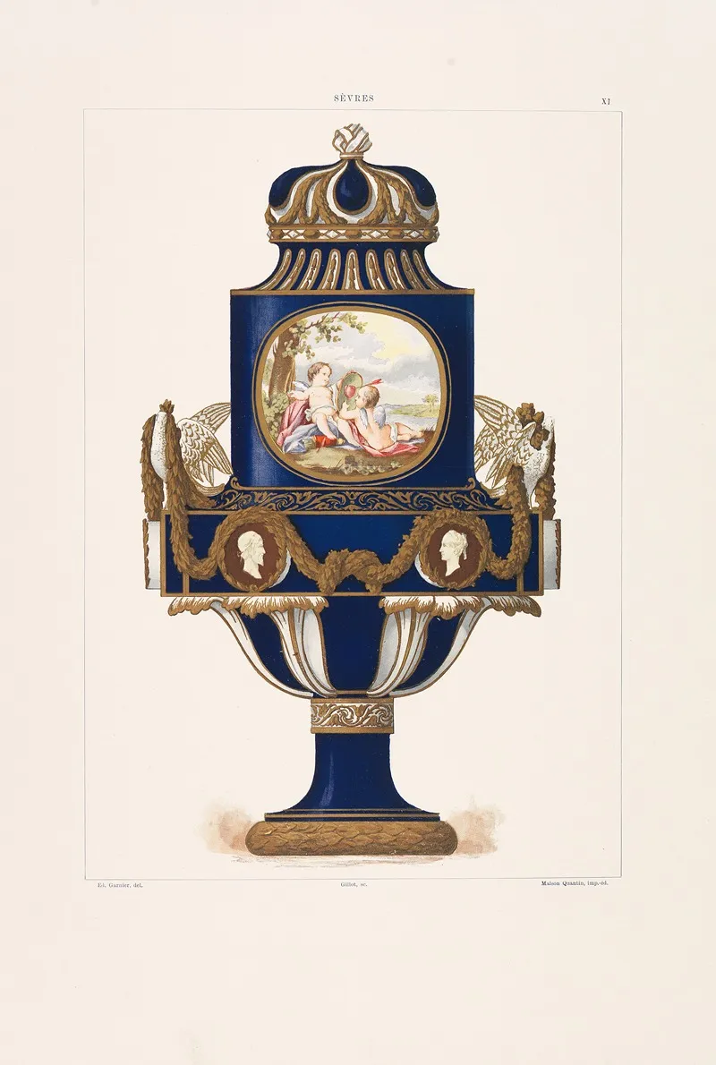 Porcelaine Tendre De Sevres 6 Wall Art by Edouard Garnier - High-Resolution Digital Print