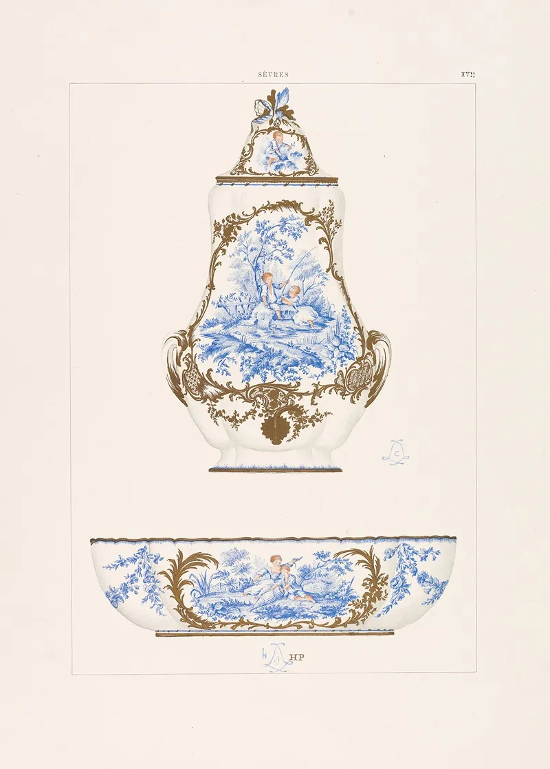 Porcelaine Tendre De Sevres 7 Wall Art by Edouard Garnier - High-Resolution Digital Print