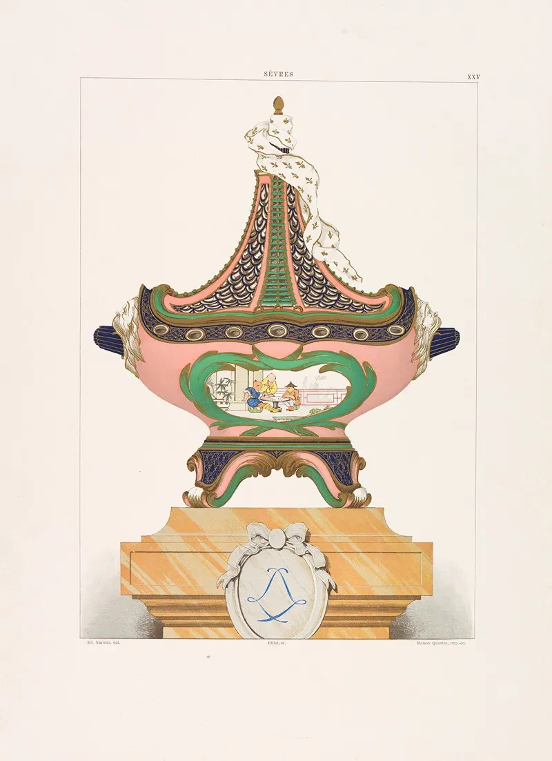 Porcelaine Tendre De Sevres Wall Art by Edouard Garnier - High-Resolution Digital Print