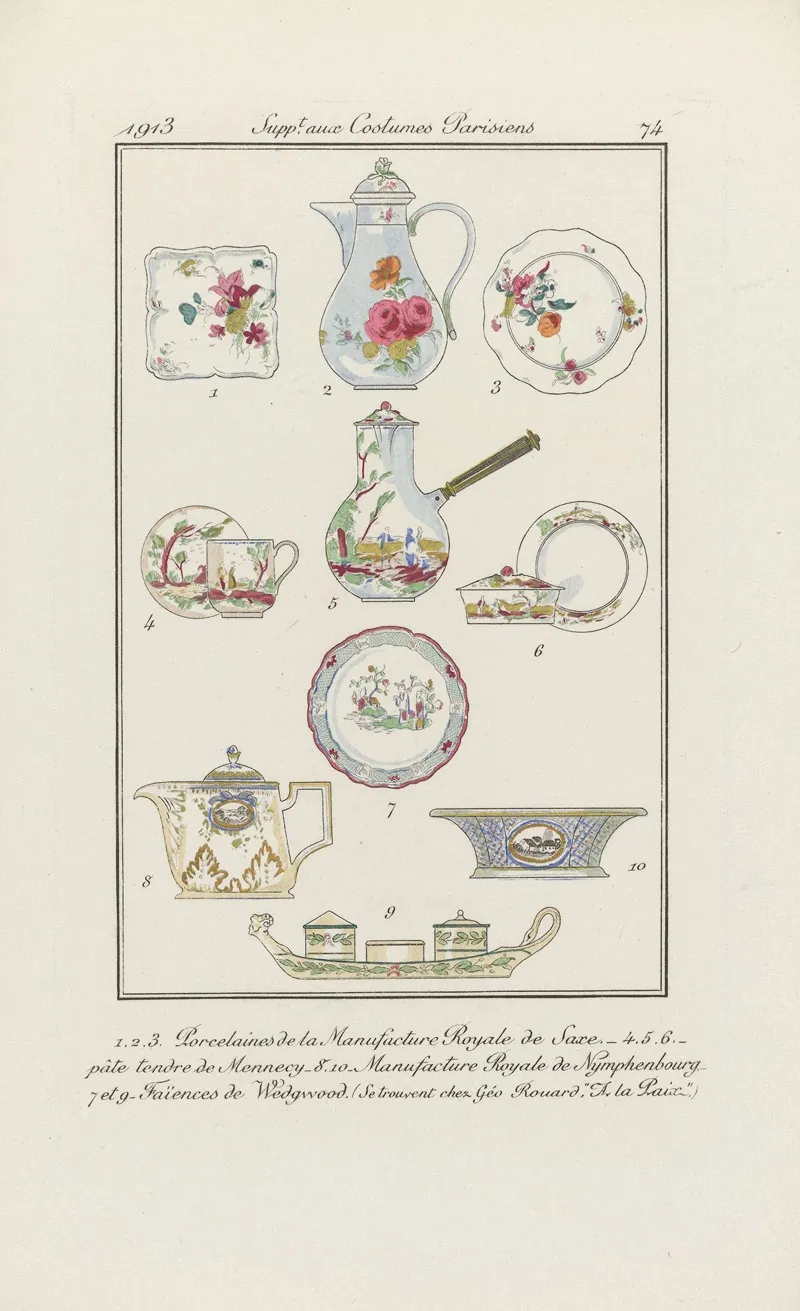 Porcelaines De La Manufacture Royale De Saxe