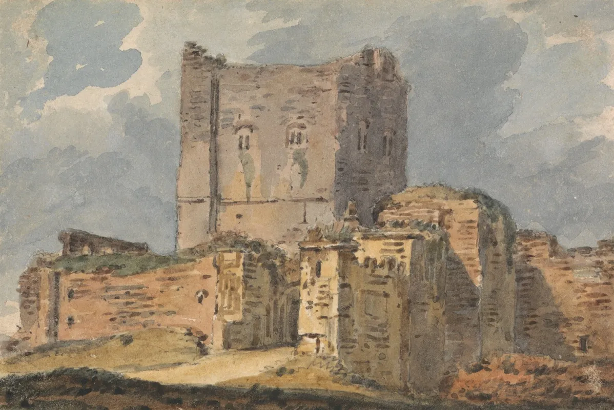 Porchester Castle Wall Art by Alexander Monro - High-Resolution Digital Print
