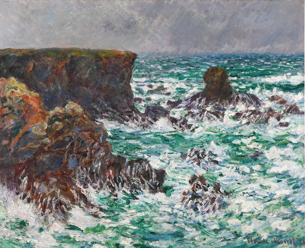 Port Coton Le Lion Wall Art by Claude Monet - High-Resolution Digital Print