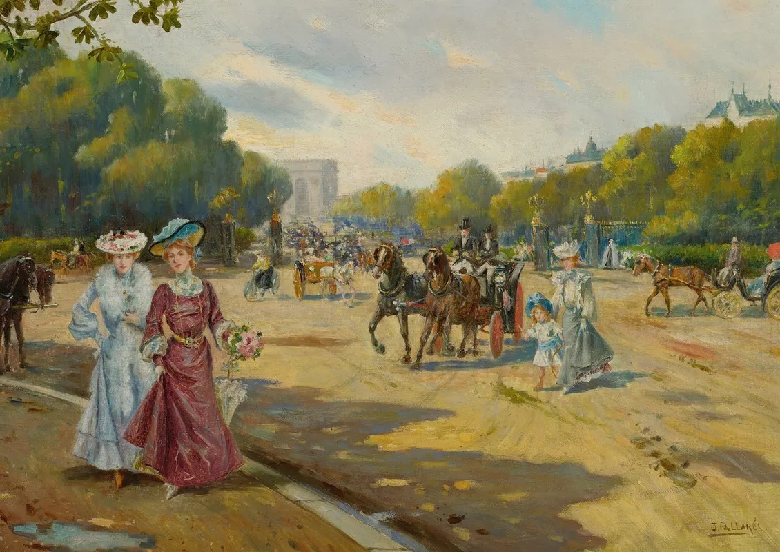 Port Dauphine Bois De Boulogne Wall Art by Joaquín Pallarés Allustante - High-Resolution Digital Print