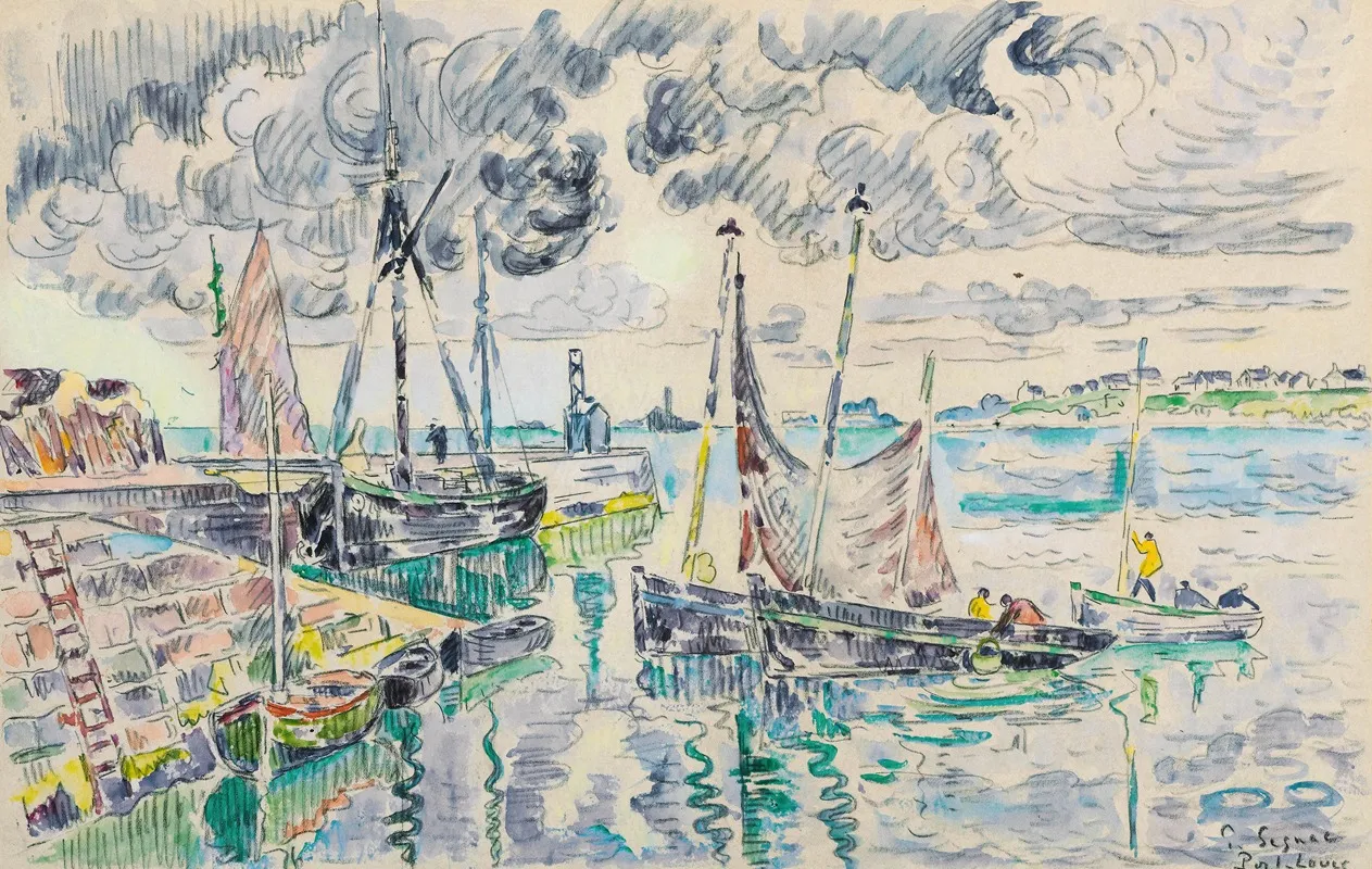 Port Louis 2 Wall Art by Paul Signac - High-Resolution Digital Print