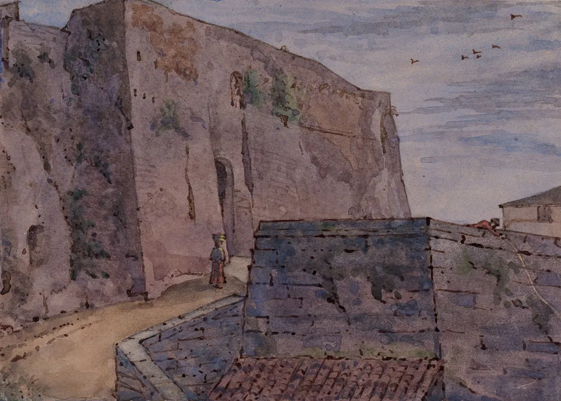Porta Maggiore Orvieto Italy Wall Art by Herbert Percy Horne - High-Resolution Digital Print