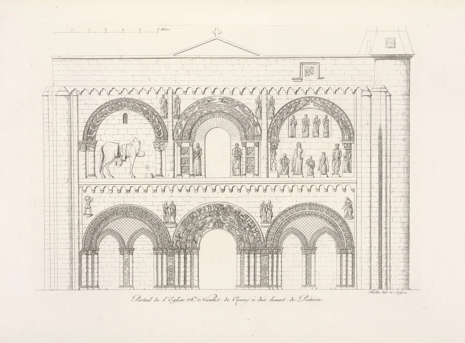 Portail De Leglise St Nicolas De Civray A Dix Lieues De Poitiers