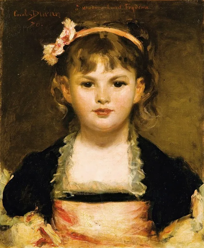 Portait Of A Young Girl Wall Art by Carolus-Duran - High-Resolution Digital Print