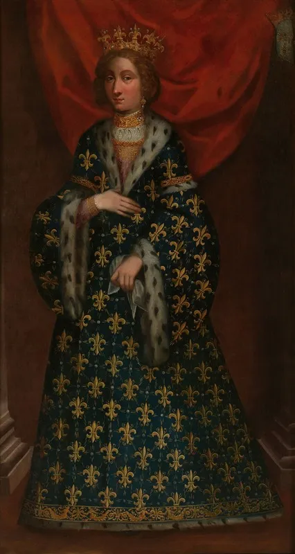 Portait Of Bona Of Berry Wife Of Amedeo Vii