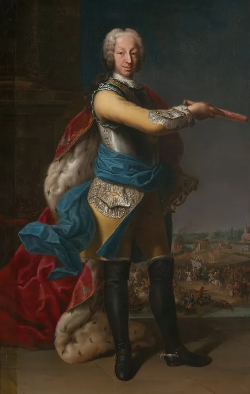 Portait Of Charles Emmanuel Iii Of Sardinia 1701 1773 Wall Art by Giovanni Panealbo - High-Resolution Digital Print