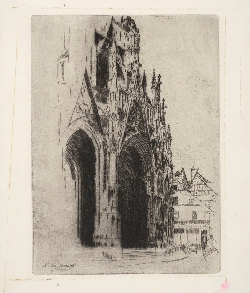 Portal Of The Church Of Saint Maclou In Rouen