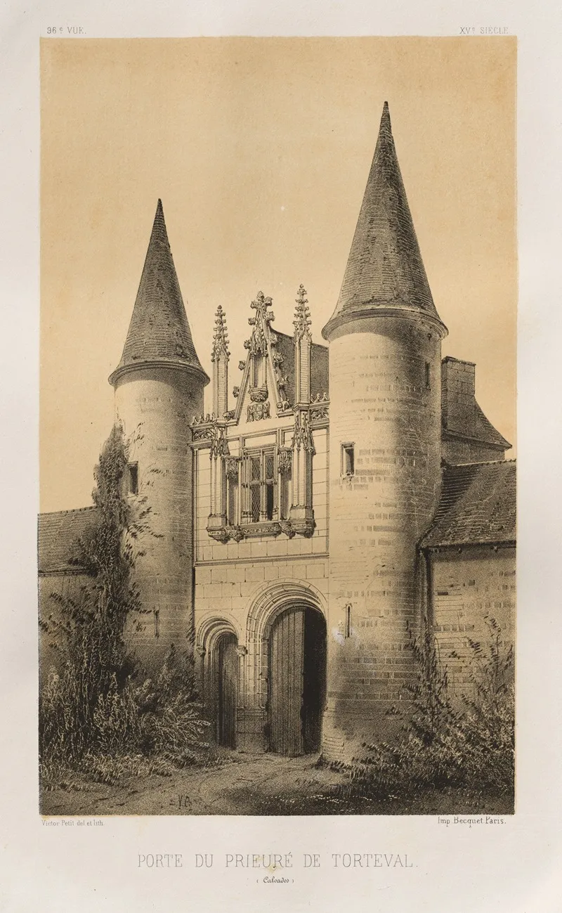 Porte Du Prieure De Torteval Calvados Wall Art by Victor Petit - High-Resolution Digital Print