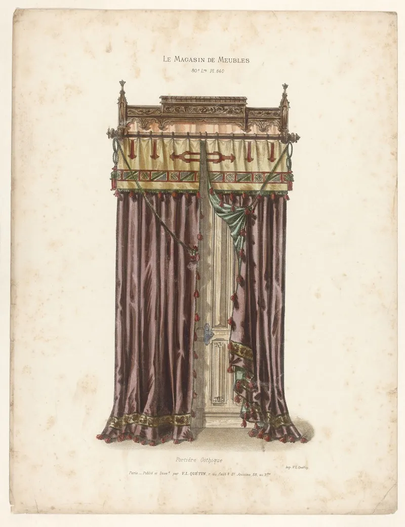 Portiere Gothique Wall Art by Victor Léon Michel Quétin - High-Resolution Digital Print