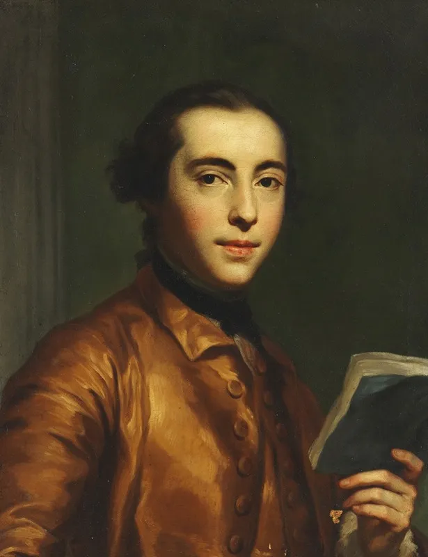 Portraet Af Anton Raphael Mengs Wall Art by Peder Als - High-Resolution Digital Print