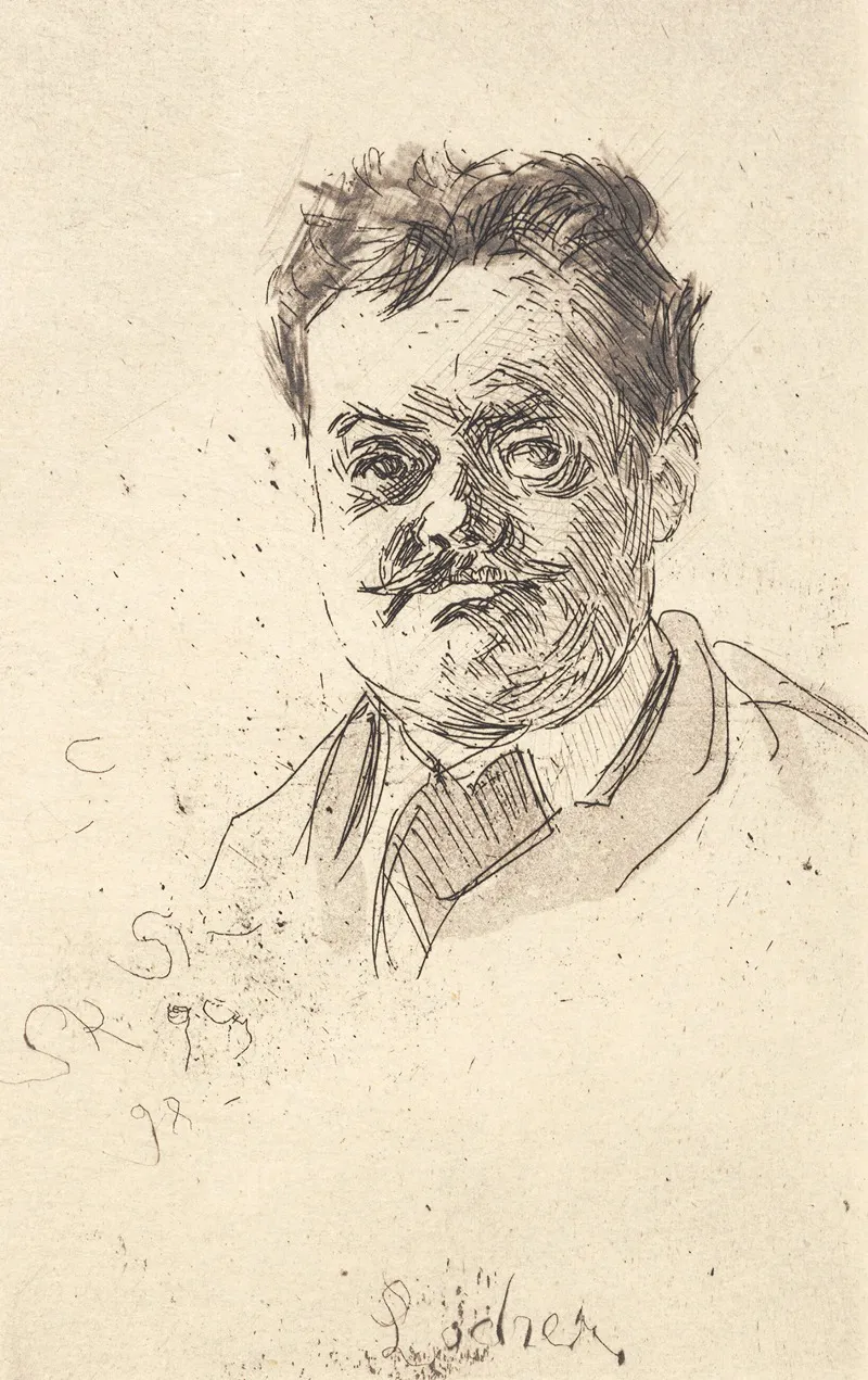 Portraet Af Carl Locher En Face