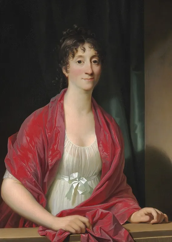 Portraet Af Dorothea Elisabeth Hyllested Wall Art by Jens Juel - High-Resolution Digital Print