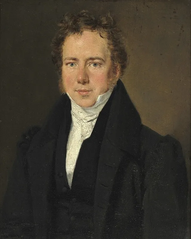Portraet Af Edward Oferrall Greve Bourke Wall Art by Christian Albrecht Jensen - High-Resolution Digital Print