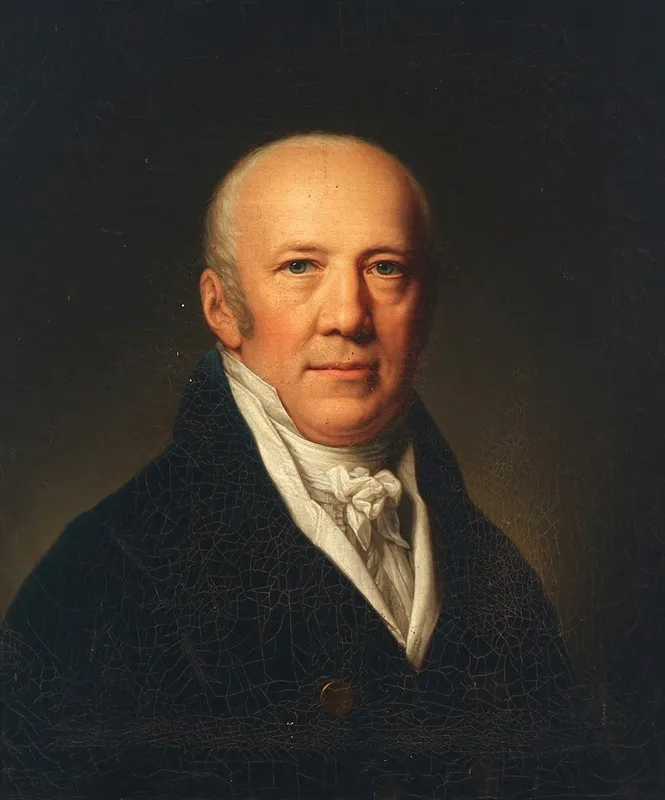 Portraet Af Konferensrad Overpraesident Michael Lange Wall Art by Andreas Herman Hunæus - High-Resolution Digital Print