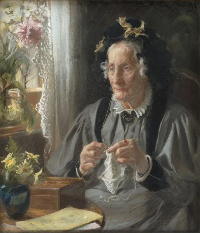 Portraet Af Konferensradinde S A Casse F Engelbreth