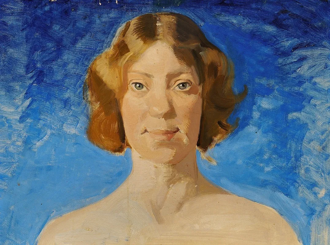 Portraet Af Malerinden Bertha Dorph