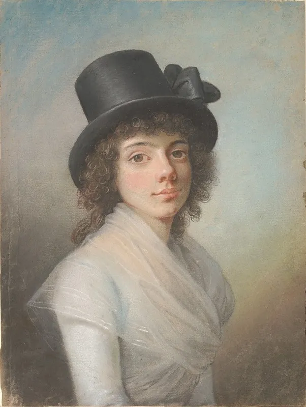Portraet Af Petronella Cornelia Romeling Wall Art by Jens Juel - Canvas Print