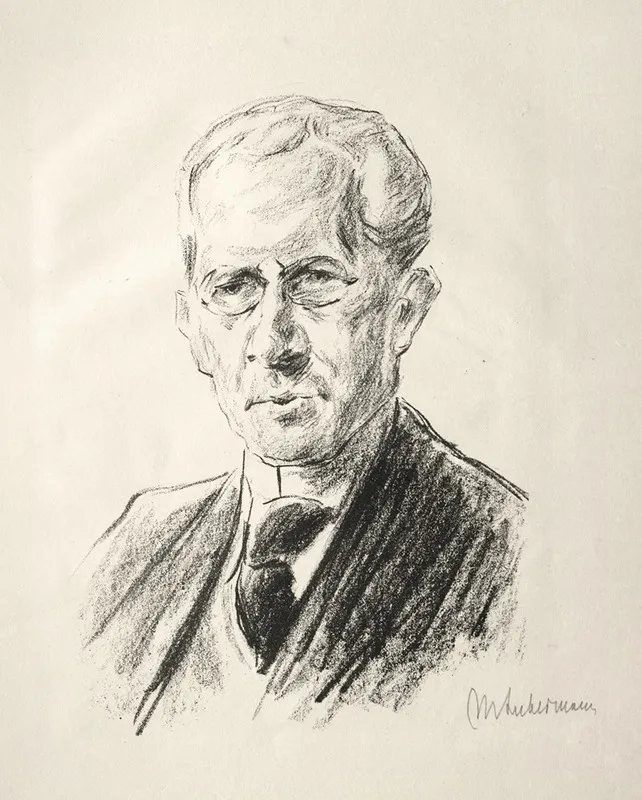 Portrait Arno Holz Wall Art by Max Liebermann - High-Resolution Digital Print