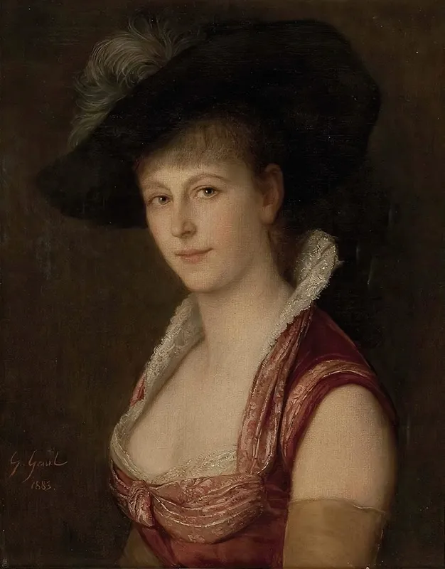 Portrait Bertha Linda Wall Art by Gustav Gaul - High-Resolution Digital Print