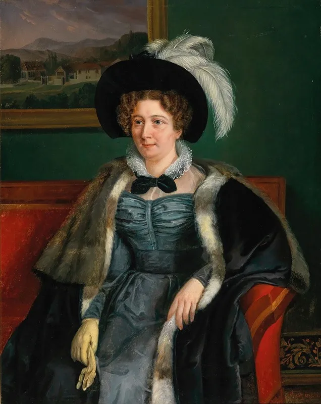 Portrait Burckhardt Bischoff Wall Art by Heinrich Beltz - High-Resolution Digital Print
