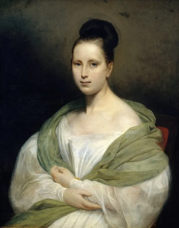 Portrait Dadelaide Rousseau Scheffer Wall Art by Hendrik Scheffer - High-Resolution Digital Print
