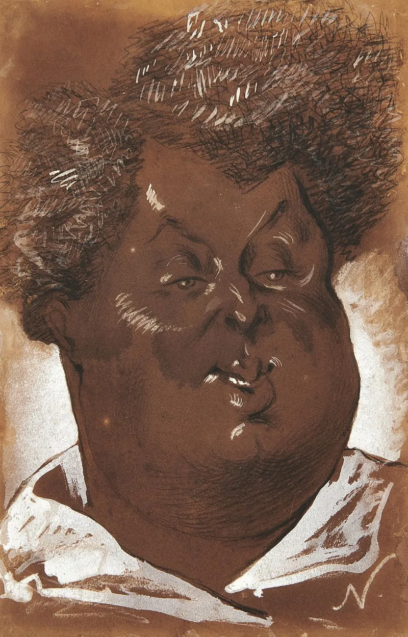 Portrait Dalexandre Dumas Wall Art by Nadar - High-Resolution Digital Print