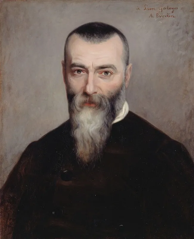 Portrait Dalphonse Karr 1808 1890 Journaliste Et Ecrivain Wall Art by Amélie Burdin - High-Resolution Digital Print