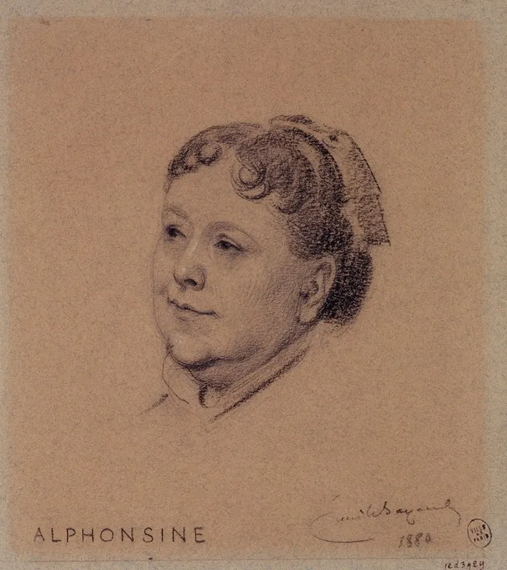 Portrait Dalphonsine Actrice Du Palais Royal