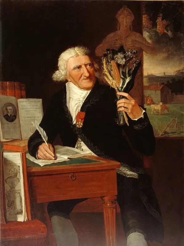 Portrait Dantoine Parmentier 1737 1813 Agronome Et Philanthrope Wall Art by François Dumont - High-Resolution Digital Print