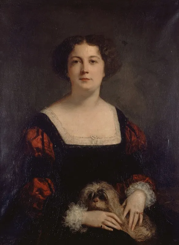 Portrait Dapollonie Sabatier 1822 1889 Dite La Presidente Wall Art by Gustave Ricard - High-Resolution Digital Print
