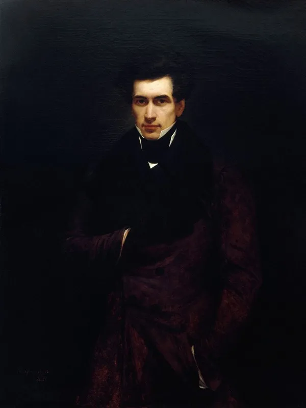 Portrait Darmand Carrel 1800 1836 Journaliste Wall Art by Hendrik Scheffer - High-Resolution Digital Print