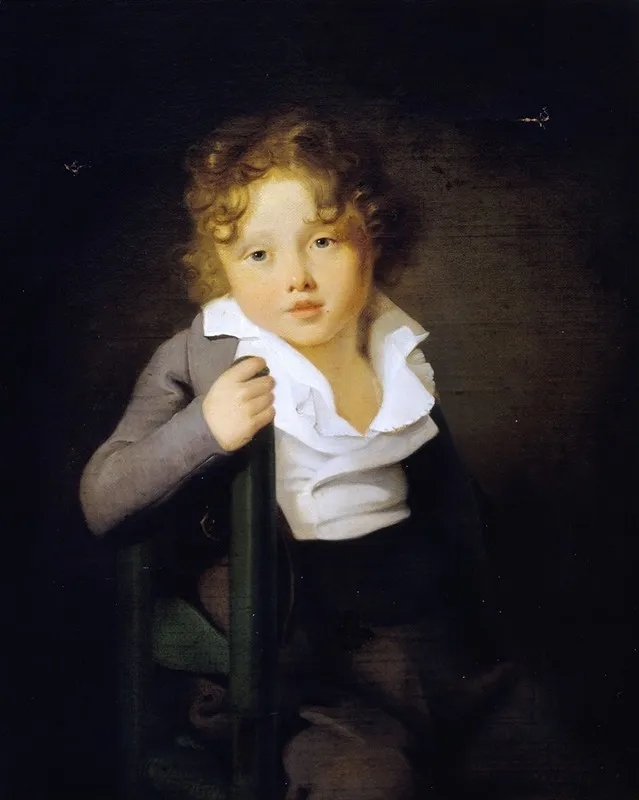 Portrait Dary Scheffer Enfant Wall Art by Johann Bernhard Scheffer - High-Resolution Digital Print
