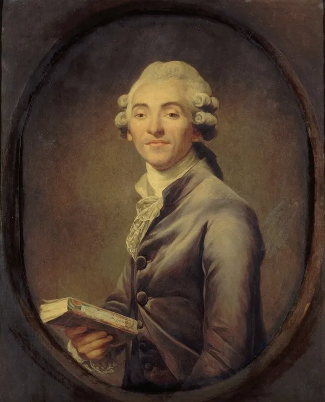 Portrait De Bernard Germain De Lacepede 1756 1825 Naturaliste Et Homme Politique Wall Art by Joseph Ducreux - High-Resolution Digital Print