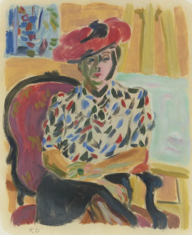 Portrait De Berthe Wall Art by Raoul Dufy - High-Resolution Digital Print