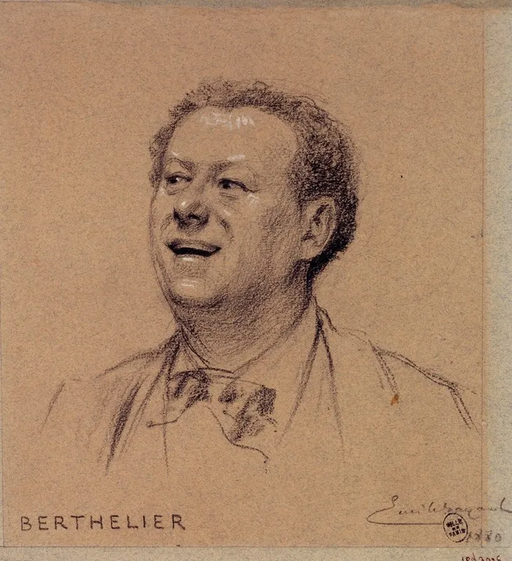 Portrait De Berthelier Acteur Du Palais Royal