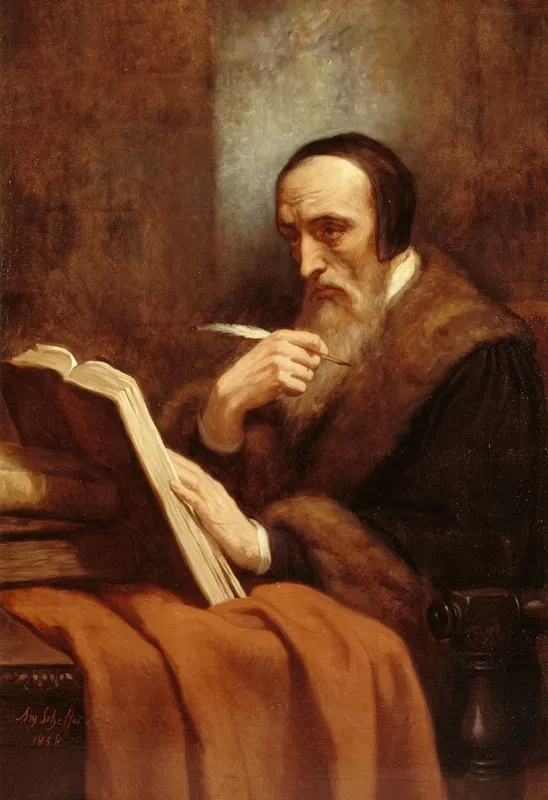 Portrait De Calvin Wall Art by Ary Scheffer - High-Resolution Digital Print
