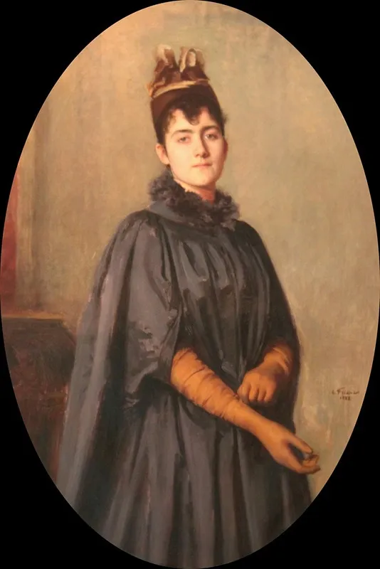 Portrait De Camille Majorelle Fille Dauguste Soeur De Louis Tante De Jacques