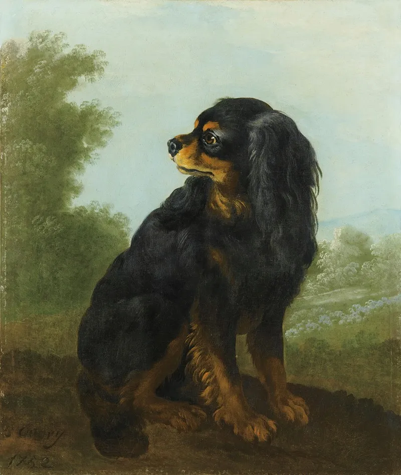 Portrait De Cavalier King Charles Wall Art by Jacques-Charles Oudry - High-Resolution Digital Print