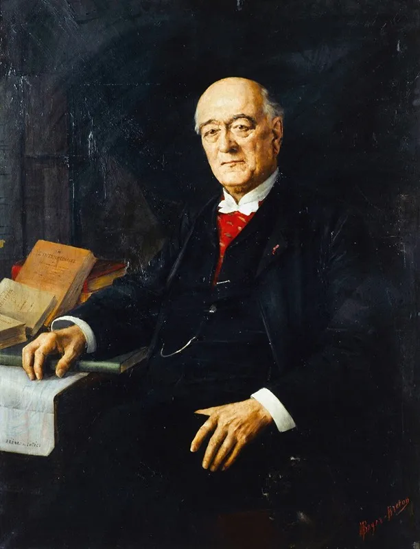 Portrait De Charles Read 1819 1898 Ecrivain Et Historien Wall Art by Marthe Boyer-Breton - High-Resolution Digital Print