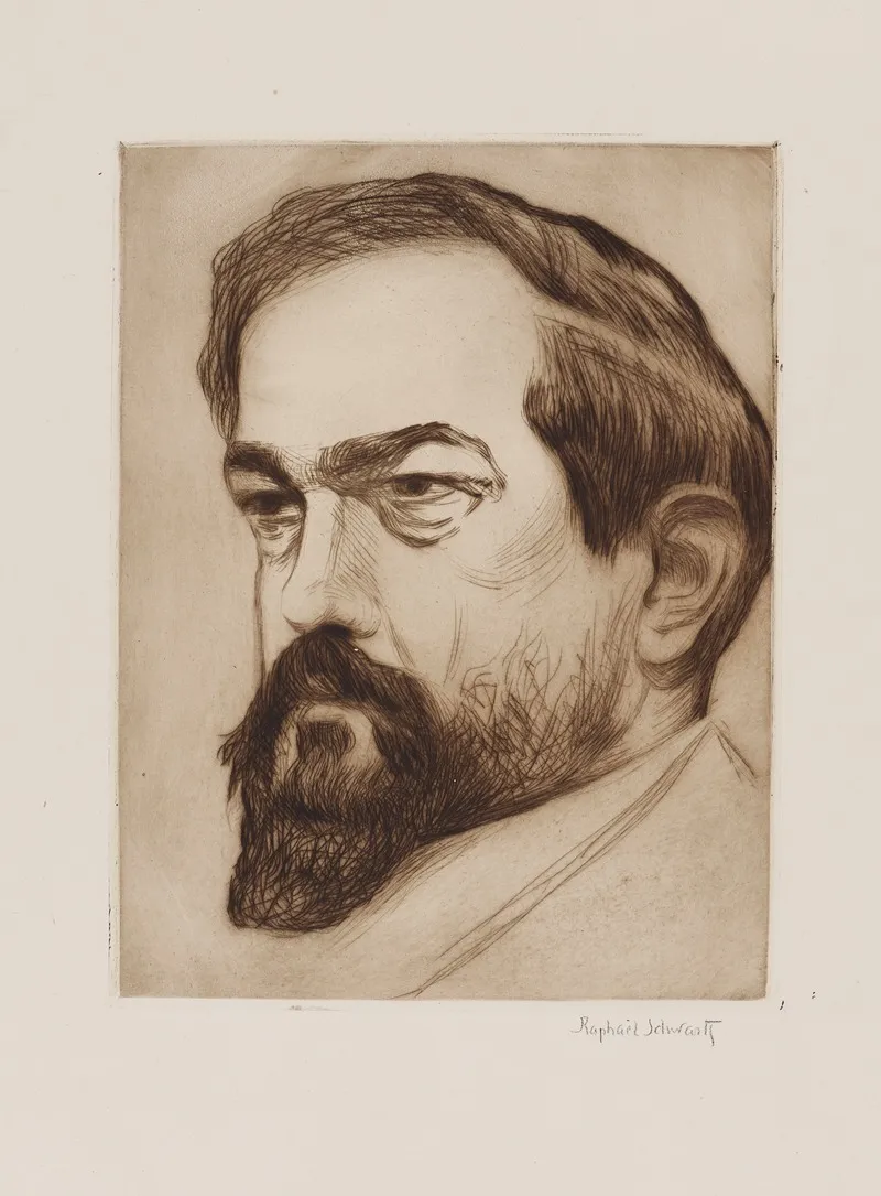 Portrait De Claude Debussy Wall Art by Raphael Schwartz - High-Resolution Digital Print